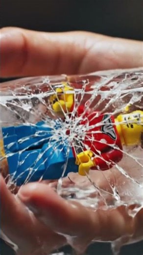 Figure Melts Out of Ice Cube