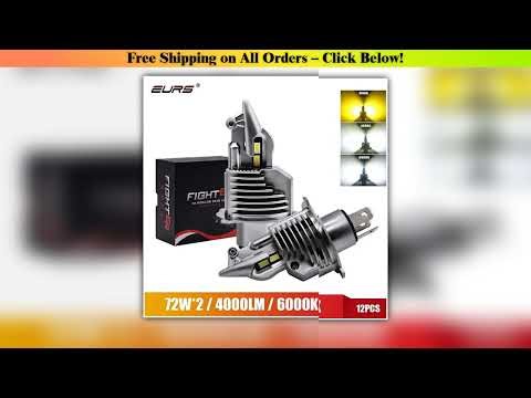 EURS 16000LM 80W 6000K Super h4 Led Car headlight Bulbs lampada Fighter Foco H4 9003 Led Bulbs Car