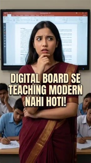 Digital Board Se Teaching Modern Nahi Hoti! #shorts #TeachingTruth #GharPeShiksha