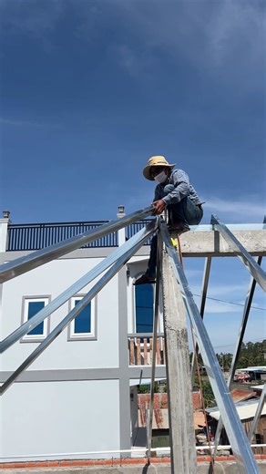 Working Tips and Techniques To Install Roof Truss With Concrete Beam | DIY crafts PR