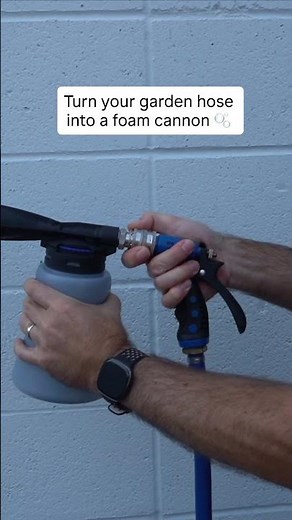 Turn your garden hose into a foam cannon