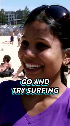 Wholesome Lifeguard Harrison teaches a man to surf! #shorts #surfing #bondirescue