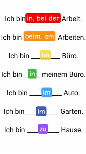 A1, A2, B1 - Learn German, #grammar, German grammar, #preposition #learnGerman #German