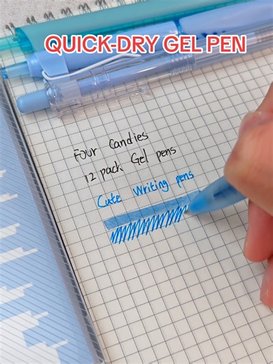 QUICK-DRY GEL PEN ⚡️ write fast, no waiting—ideal for students & pros! #studentessentials #gelpenreview #pentok #stationeryfind #valentinesgiftideas