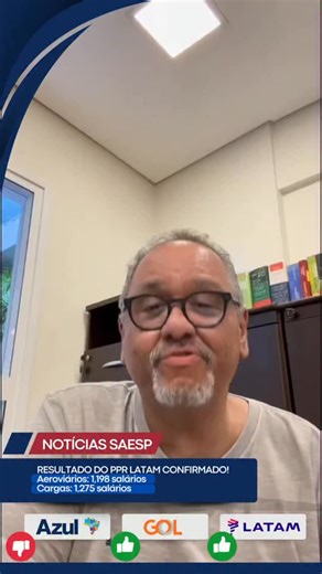 Saiu o resultado do percentual do PPR da LATAM e os números já estão definidos 👏 ✈️ Aeroviários: 1,198 salários 📦 Cargas: 1,275 salários Esse resultado é fruto do empenho, da dedicação e do compromisso diário de cada trabalhador e trabalhadora que faz a LATAM acontecer todos os dias. Nada disso seria possível sem a força de quem está na linha de frente, garantindo segurança, eficiência e qualidade nas operações. Seguimos acompanhando, fiscalizando e defendendo sempre os direitos da categoria. 