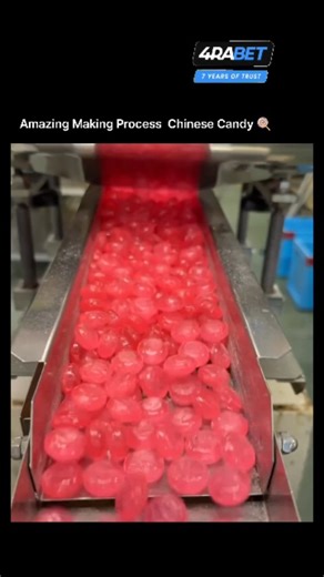 World_War | This video displays an automatic hard candy production line in a factory setting. The machine automates the process from cooking and... | Instagram