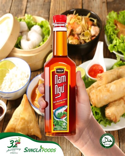 Nam Ngu Fish Sauce - Vietnam’s trusted, balanced anchovy fish sauce for everyday cooking and dipping. From quick nước chấm (fish-sauce dipping sauce) to weeknight stir-fries, marinades, dressings, soups, and fried rice, it brings that savoury depth that makes flavours pop. Why cooks reach for Nam Ngu: 🐟 Made from fresh anchovies for clean, rounded umami ⚖️ Consistent, balanced taste - great for dipping and cooking 🛡️ Double-pasteurised and hygienically bottled to lock in flavour Tasty ways to 