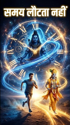 समय ही सबसे बड़ी शक्ति है ⏳ | Mahadev & Krishna