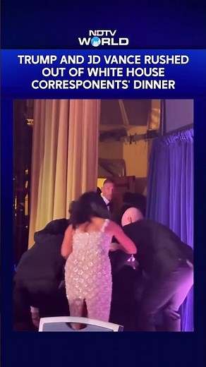 Trump And JD VP Vance Rushed Out Of White House Corresponents' Dinner