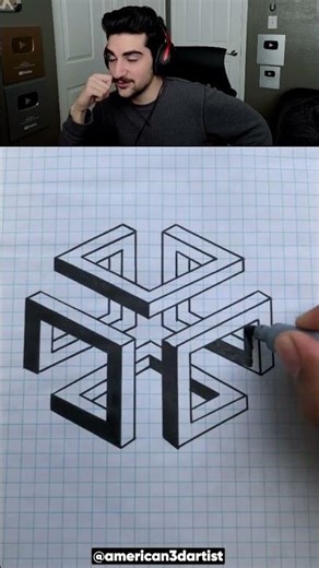 How to Draw 4D Cube! 🤯