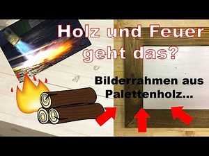 Instructions DIY wooden picture frames themselves - upcycling from pallets times different