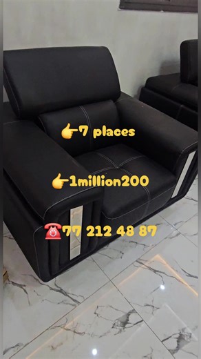 Offrez à votre salon une touche de luxe et de confort avec ce fauteuil en similicuir 7 places 🛋️🔥 Idéal pour les grandes familles et les salons spacieux, il allie élégance, solidité et confort maximal. ✔️ Similicuir de haute qualité ✔️ 7 places confortables ✔️ Design moderne et chic ✔️ Facile à entretenir ✔️ Parfait pour salon, séjour ou bureau Transformez votre espace en un salon classe et accueillant 😍✨ #Fauteuil #SalonModerne #Similicuir #MeubleSalon #DécoMaison