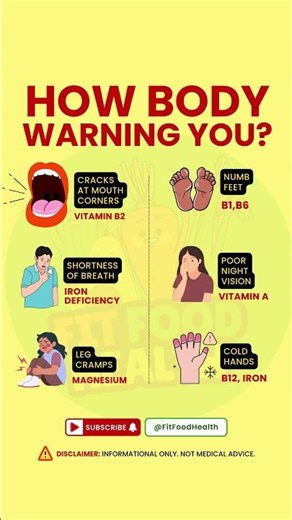 Don’t Ignore These Body Signals ⚠️ | What Your Deficiency Looks Like
