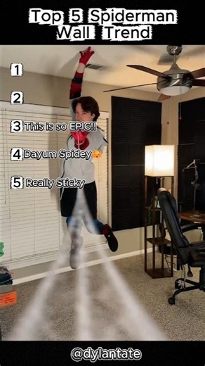 How is #1 Even PHYSICALLY Possible?! (Spider-Man Wall Trend) 🕷️