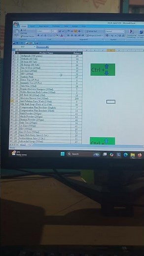 Excel me Ctrl+arrow key ka use kase kare in hindi trip and tricks