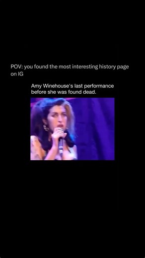 History on Instagram: "Amy Winehouse’s final full concert took place in June 2011 in Belgrade, and for fans, it was heartbreaking to witness. She stepped onstage visibly unwell, struggling to sing, forgetting lyrics, and at times stopping altogether as she swayed while her band tried to carry the performance. The audience was unsure how to respond—some booed, others fell into an uneasy silence, sensing that something was deeply wrong. What was supposed to mark the beginning of a comeback tour in