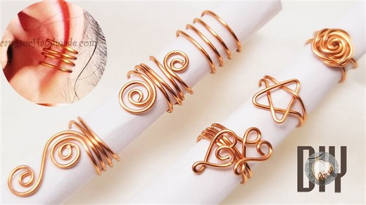 6 simple earcuff patterns | 2-5 minutes | DIY handmade jewelry ideas @LanAnhHandmade 920