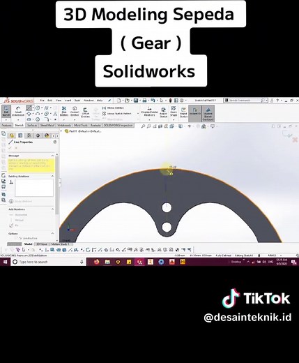 3D Modeling Sepeda Gear dengan Solidworks