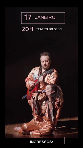 💥 João Pessoa - PB, 17 de janeiro às 20:00h 💥 Prepare-se para uma noite especial, cheia de emoção e lembranças! O NU’ZS duo traz ao palco o espetáculo AMORES – A Música e a Palavra de Roberto & Erasmo, com novas versões que vão tocar você de um jeito único. 📍 João Pessoa – PB 🗓️ 17 de janeiro de 2026 ⏰ 20:00h 📍 Teatro do Sesc Centro – João Pessoa 🎫 Os ingressos já estão disponíveis no NU Ingresso, garanta o seu agora mesmo e viva essa experiência inesquecível! 👉 Não deixe para depois, res