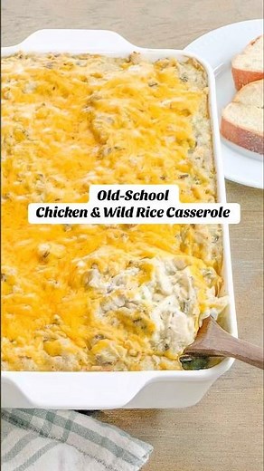 Old-School Chicken and Wild Rice Casserole (Creamy & Comforting)