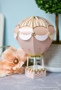 3D Hot Air Balloon - Intricate Cut File - Designs By Miss Mandee