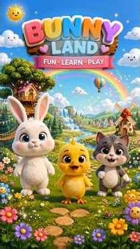 🐰🎵 Bunny Hop Dance! 🎵🐰Get ready to hop, clap, shake and dance with Bunny in Bunny Land! 🌈✨