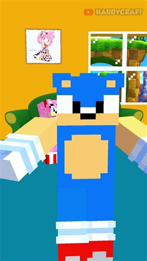 Sonic can't believe what happened to Amy... 😱 #minecraft #shots #amyrose #animation #roblox