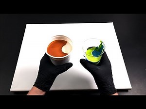 Flip and Dirty Cup - acrylic pouring with two simple techniques