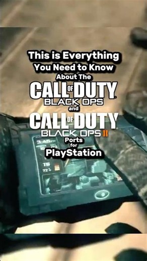 EVERYTHING WE KNOW ABOUT THE BLACK OPS & BACK OPS 2 PORTS FOR PLAYSTATION! #shorts