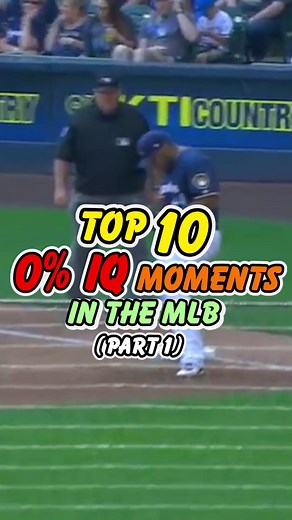 Top 10 MLB 0% IQ Moments (Part 1)