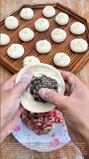 Pinecone Patterned Buns: Nature’s Mold Creates Stunning Dumplings