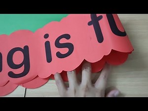 how to make easy & beautiful heading or title for school board/classroom board title design ideas.