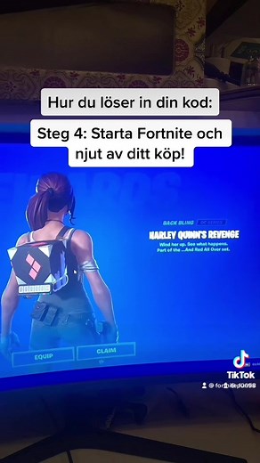 Hur du löser in en kod från oss! 🛑DM och coden i videon är endast exempel! #fortnite #fortnitecode #forre #fortnitesverige