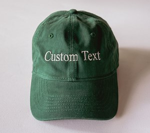 Custom Text Embroidered Hat, Personalized Cap, Baseball Hat, Gift for Dad, Embroidered Logo, Custom Hats, Bachelorette Hats, - Etsy