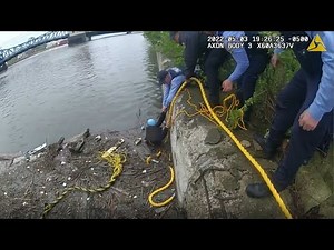 Bodycam video shows Joliet police, fire officials rescue woman from Des Plaines River
