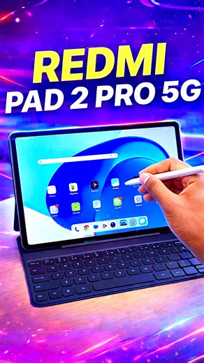 Olatunde Shobajo on Instagram: "Meet the Redmi Pad 2 Pro 5G. -12.1″ 2.5K 120Hz Display -Snapdragon 7s Gen 4 -5G + eSIM + SIM slot -Stylus + Keyboard support -12,000mAh battery + 33W fast charge -Power bank mode at 27W -Quad speakers for immersive sound -Up to 8GB RAM & 256GB storage When you buy the Redmi Pad 2 Pro 5, you get the keyboard free. Starting at ₦455,800, you honestly won’t find a better brand-new tablet #RedmiPad2Pro #RedmiPad2Pro5G #TabletReview #ValorReviews #TechTok #AndroidTablet