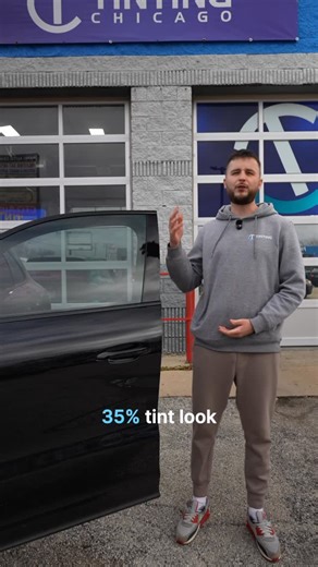 Tinting Chicago INC on Instagram: "Here’s what 35% window tint looks like in real life. A clean, subtle shade that adds comfort, reduces glare, and keeps your car cooler without going too dark. Perfect for daily driving and full visibility. If you’re thinking about tinting your car, 📩 DM us “TINT” for pricing and availability."
