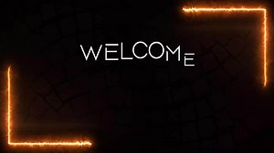 Download Welcome January Animation with Fire Text Effect on a dark Brick Wall for free