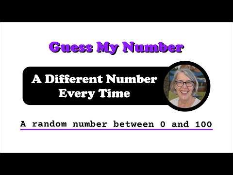 TG9.2 Guess My Number: Generate Random Numbers