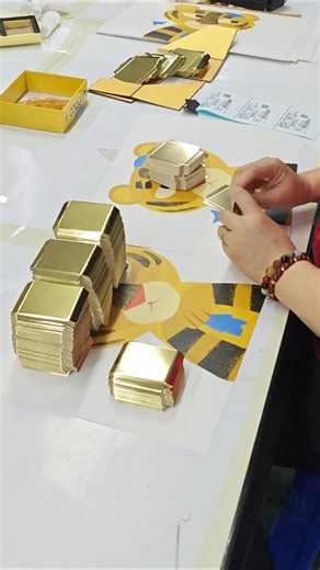 🍫🍫Gold Cardboard Chocolate Box #custombox #chocolatebox