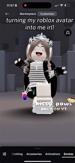 Turning my roblox avatar into me irl! #roblox