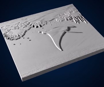 Manta Ray - STL Model for CNC Router and 3D Printing - Etsy