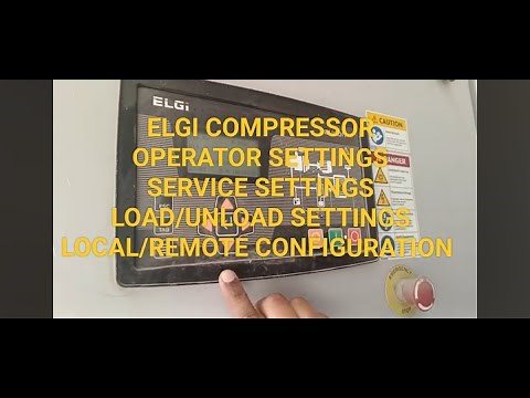 ELGI Compressor parameter settings, ELGI neuron3, Operator & services password , keyboard function