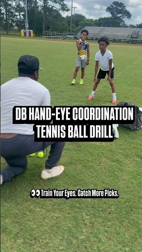 🏈 DB Hand-Eye Coordination Tennis Ball Drill | Improve Ball Skills & Reaction Time