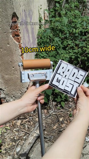 Would you like to bombing your stickers higher? 10cm roller extensionable sticker pole with 10x10cm eggshell sticker tests. Flip the sticker and upside down, fast paste it 1.5meter higher without bubbles. 10cm and 20cm roller head sticker poles are all available on our website now. Eggshell Stickers are fragile and sticky, take care please. Thank you! #eggshellstickers #extentionablestickerpole #stickerpole #eggshellstickers #stickerbombing #rads #cost #graffiticalifornia #graffitinewyork #eggsh