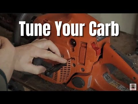 How To Adjust /Tune A Chainsaw Carburettor For Beginners - Husqvarna 435 Chainsaw
