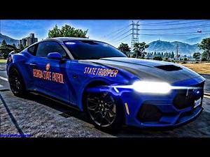 GTA 5 MODS Highway Patrol|| GSP MUSTANG|| GTA 5 Lspdfr Mod| 4K