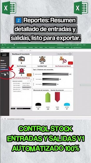 Con el Control Stock Básico – Entradas y Salidas V1 verás lo que antes no podías! ✅💻 #excel