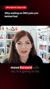 Why waiting on GEO puts you behind fast