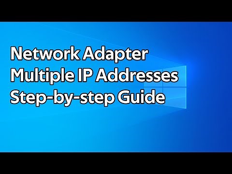 How to add additional IP addresses to a Windows network adapter